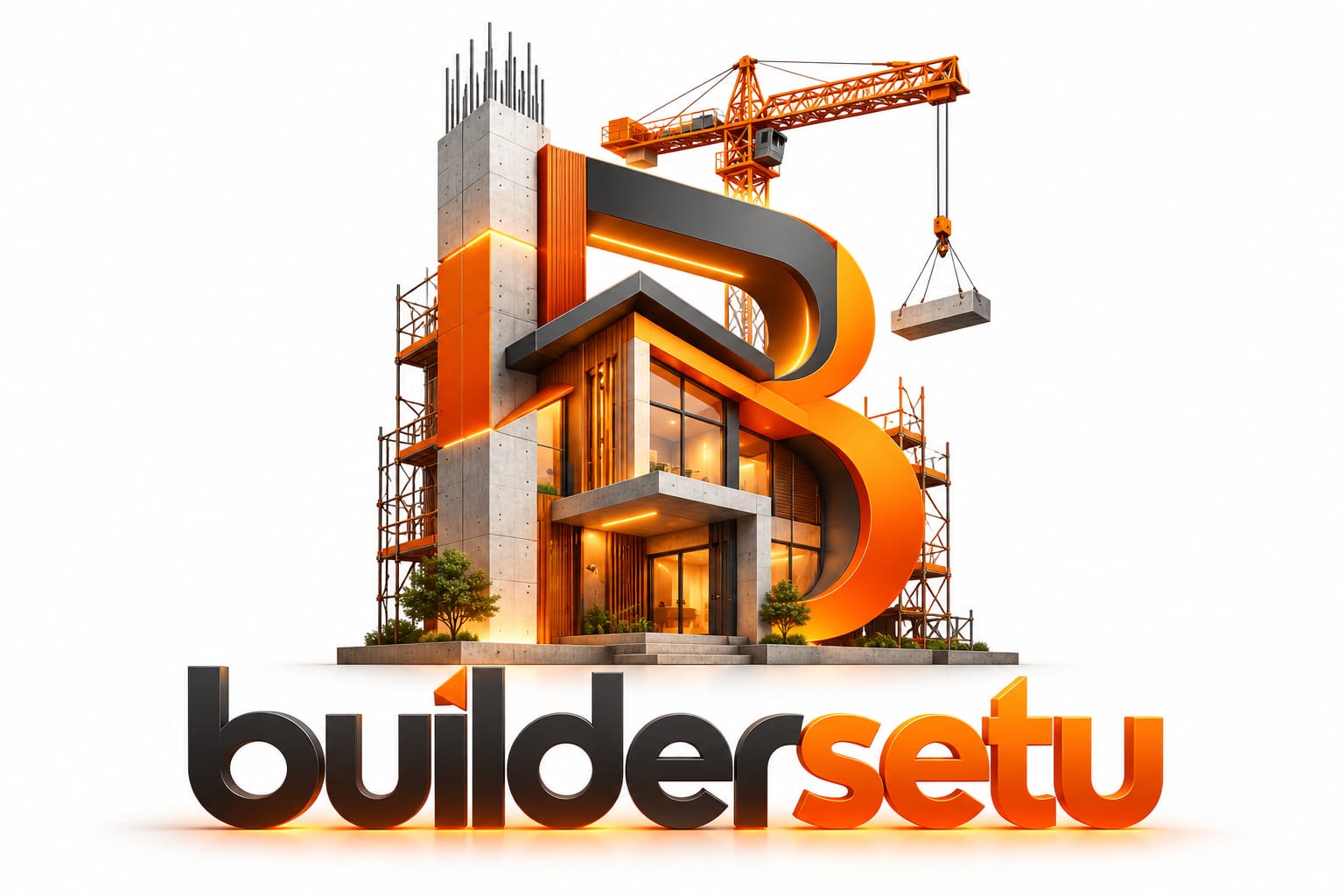 BuilderSetu construction logo